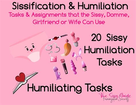 Sissy Tasks Or Humiliation Sissy Task : r/SissyTraining4Gurls